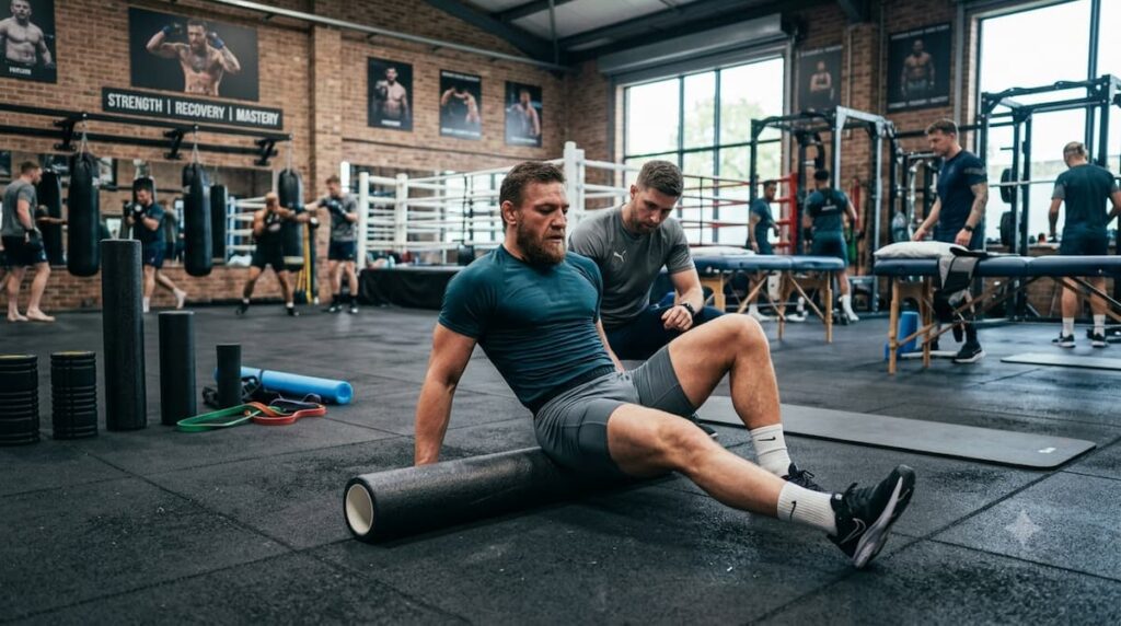 Conor McGregor durante un entrenamiento.