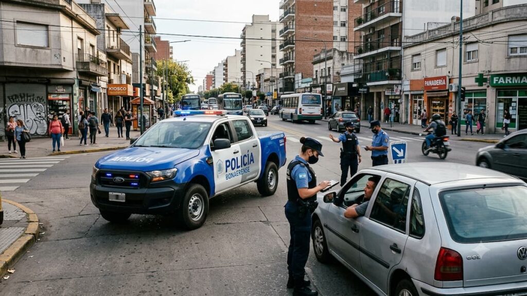 Operativo policial tras el intento de robo.
