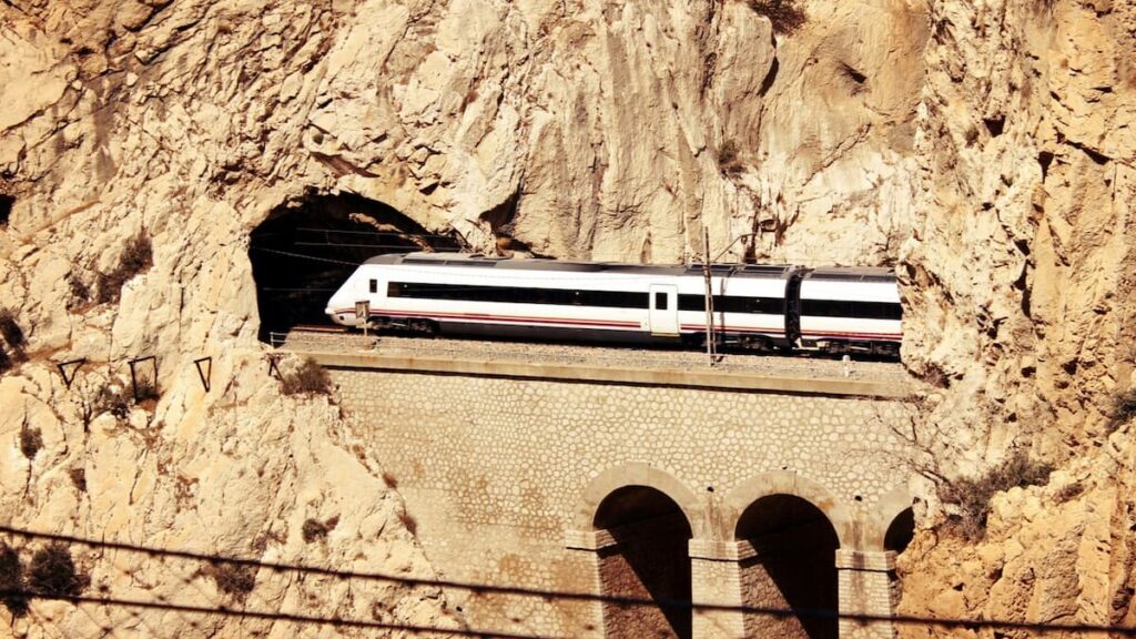 Tren Maglev de alta velocidad en Japón.