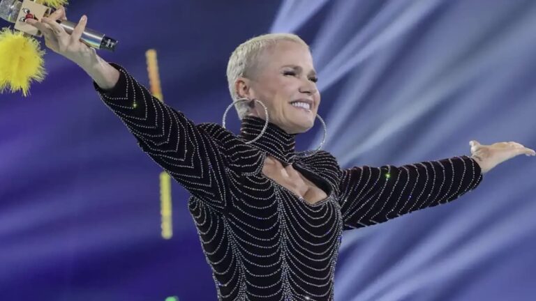 Xuxa durante uno de sus shows en Brasil en 2026.