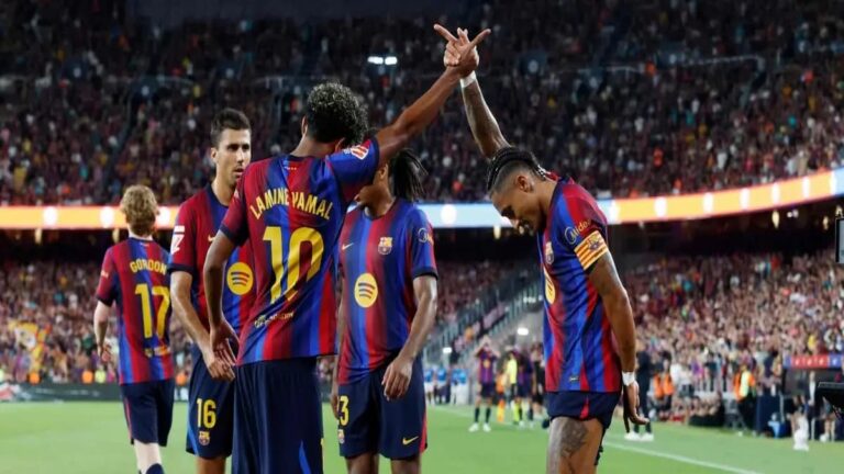 Barcelona goleó 5-2 a Rayo Vallecano en LaLiga