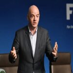 Gianni Infantino durante un evento oficial de la FIFA.