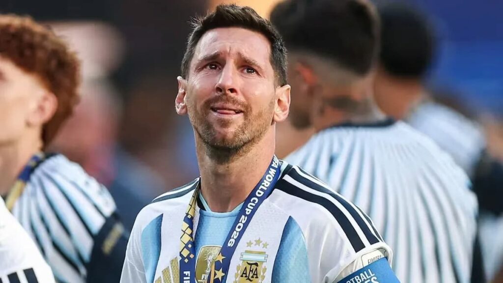 Lionel Messi junto a sus compañeros de la Selección Argentina