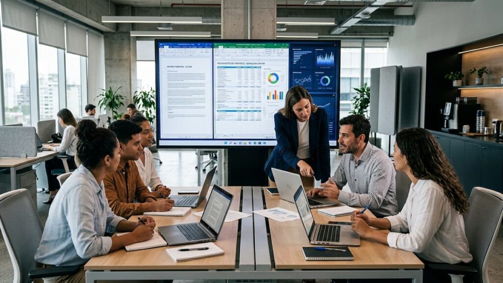 Usuarios colaborando en documentos con ONLYOFFICE DocSpace