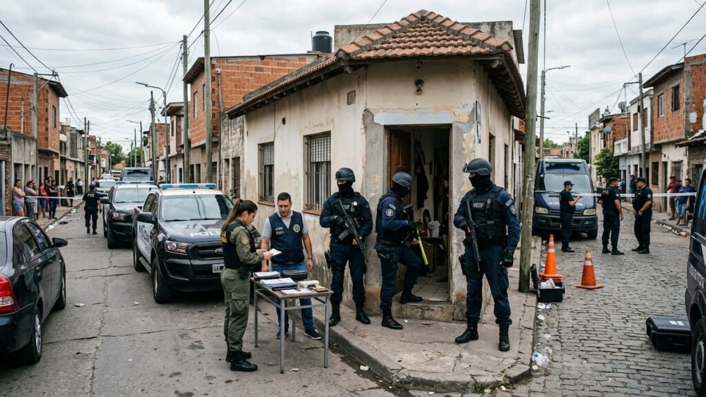 Operativo policial por una investigación de drogas