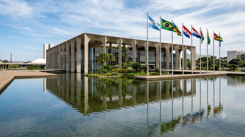 Palacio Itamaraty, sede de la diplomacia brasileña.