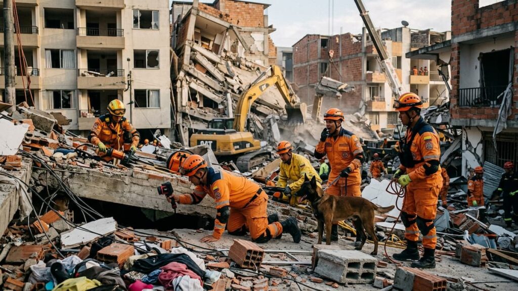 Crece la tragedia en Colombia tras el terremoto y Argentina prepara un operativo de ayuda