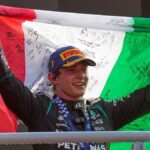Kimi Antonelli celebra su victoria en el Gran Premio de Italia