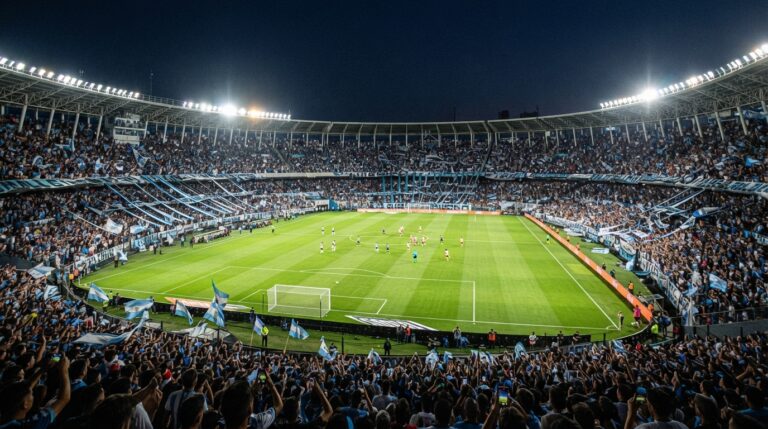 Estadio de fútbol argentino preparado para competencias oficiales