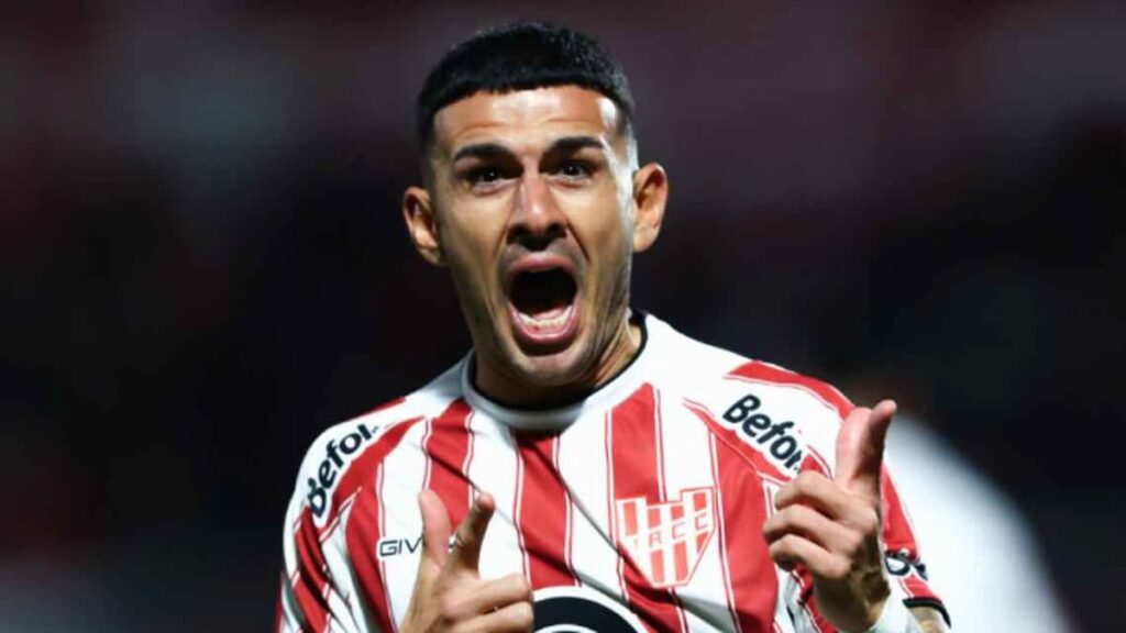 Giuliano Cerato marcó el gol de Instituto ante San Lorenzo