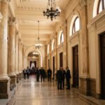Pasillos internos del Palacio Legislativo nacional
