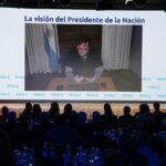 Javier Milei habló ante empresarios en el Coloquio de IDEA