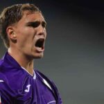 Mateo Pellegrino celebra su gol para Fiorentina ante Pisa