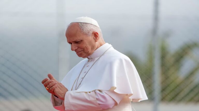 Papa León XIV durante su visita prevista a la Argentina