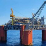 Plataforma de explotación petrolera en alta mar