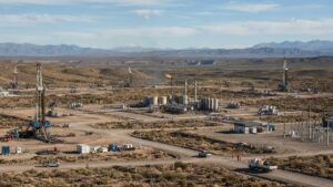 Argentina y Estados Unidos lanzan el Corredor Andes-Atlántico con millonarias inversiones Instalaciones energéticas en la zona de Vaca Muerta