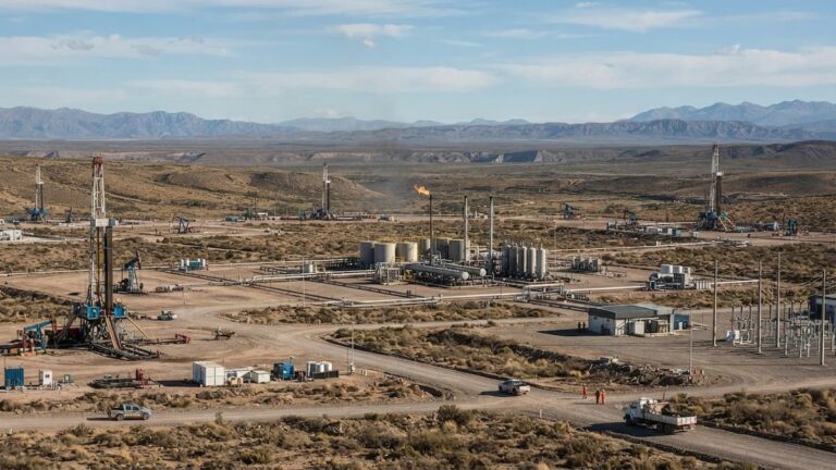 Instalaciones energéticas en la zona de Vaca Muerta