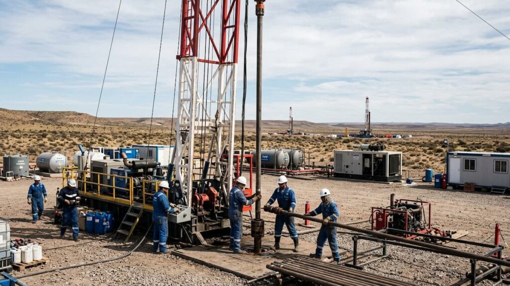 Actividad petrolera de SLB en Vaca Muerta