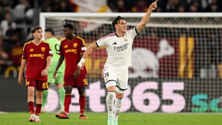 El Merengue sufría un duro revés en el plano internacional pero finalmente rescataron un 4 a 3 ante los Giallorossi