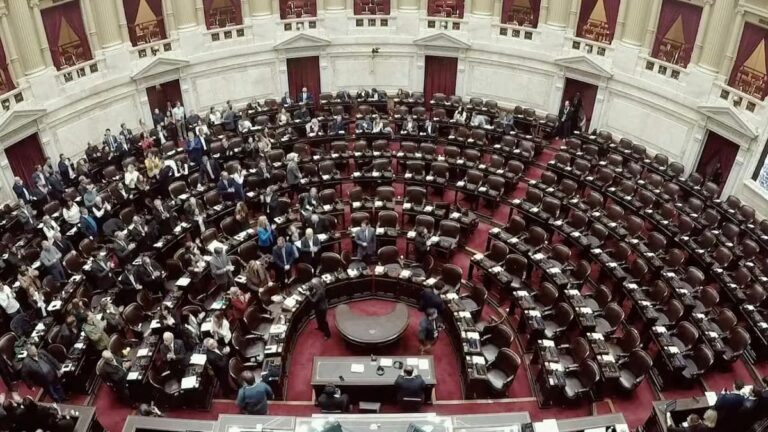 Recinto de la Cámara de Diputados durante la votación de la ley de discapacidad