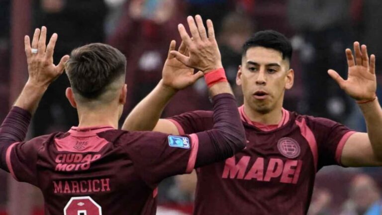 Lanús celebra su victoria ante Vélez por el Torneo Clausura 2026