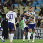 Leandro Paredes celebra su golazo en el triunfo de Boca sobre Vasco da Gama en el Maracaná