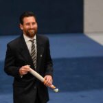 Lionel Messi en la gala de entrega del Premio Princesa de Asturias de los Deportes